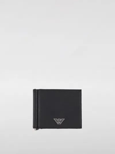 EMPORIO ARMANI WALLET EMPORIO ARMANI MEN COLOR BLACK,G51645002