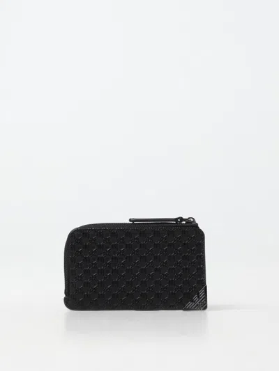 Emporio Armani Wallet  Men Color Black In 黑色
