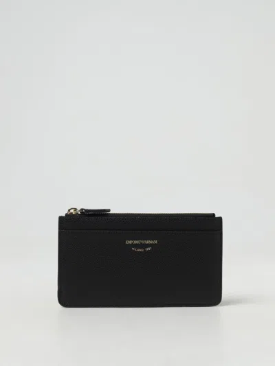Emporio Armani Wallet  Woman Color Black In 黑色