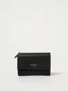 Emporio Armani Wallet In Grained Synthetic Leather In Black