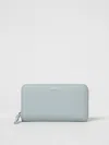 Emporio Armani Wallet In Grained Synthetic Leather In Dust