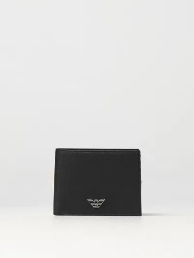 EMPORIO ARMANI WALLET IN SAFFIANO SYNTHETIC LEATHER,396185002