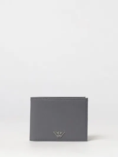 Emporio Armani Wallet Men Color Grey In Gray