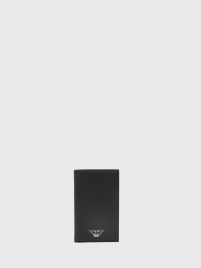 Emporio Armani Wallet  Men Color Black