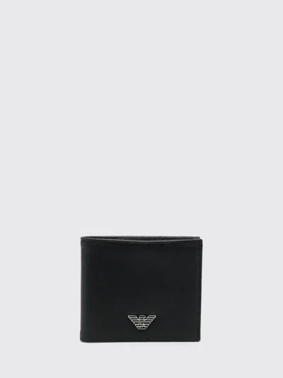 Emporio Armani Wallet Men  In Black
