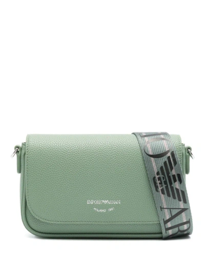 Emporio Armani Wallet On Chain In Green