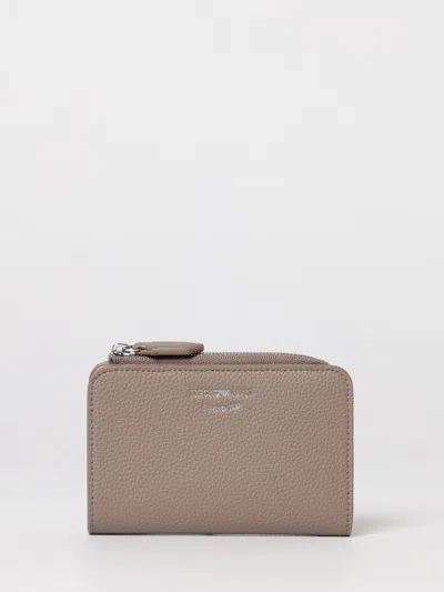 Emporio Armani Wallet  Woman Color Beige In Neutral