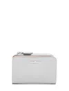 Emporio Armani Zipped Bifold Wallet In Beige