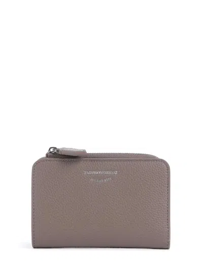 Emporio Armani Wallets Beige In Gray