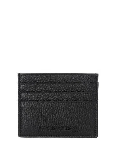 Emporio Armani Wallets In Black