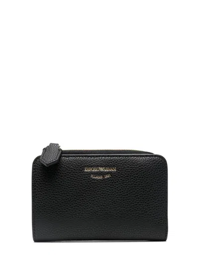 Emporio Armani Wallets In Black