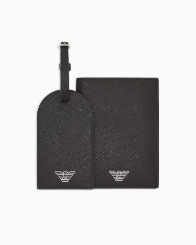 Emporio Armani Wallets In Black