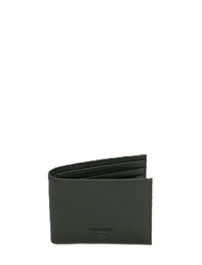 Emporio Armani Wallets In Green