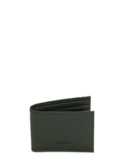 Emporio Armani Wallets In Green