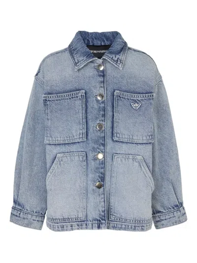 Emporio Armani Kids' Washed Denim Jacket