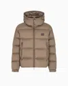 Emporio Armani Water-repellent, Quilted Ripstop Nylon Hooded Down Jacket