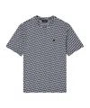 Emporio Armani Asv Icon Jacquard Jersey Jumper With Op-art Motif In Multi