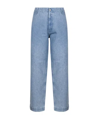 Emporio Armani Welt-pocket Trousers In Blue