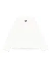 Emporio Armani Hoodie With All-over Logo Print In White