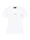 Emporio Armani Logo Printed Crewneck T-shirt In White