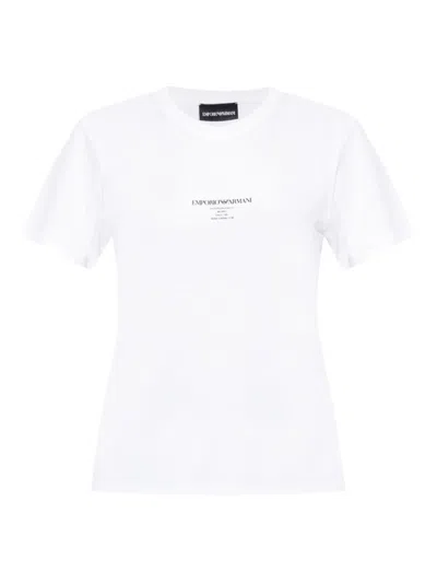 EMPORIO ARMANI WHITE ASV JERSEY T-SHIRT