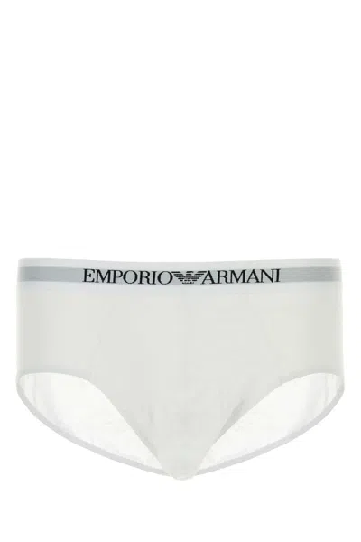 Emporio Armani White Cotton Brief Set