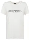 Emporio Armani White Cotton T-shirts And Polos