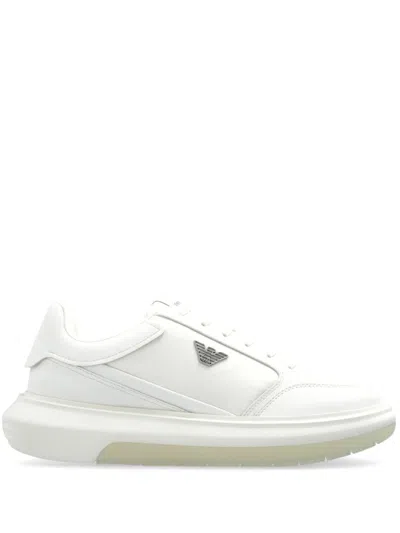 Emporio Armani White Logo Sneakers