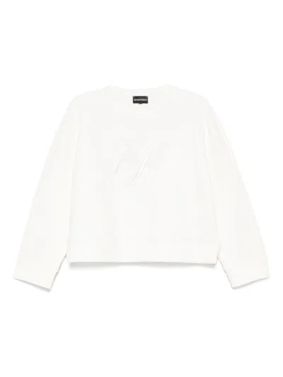 Emporio Armani White Logo Sweatshirt