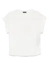 Emporio Armani White Viscose Polyester T-shirts And Polos