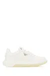 Emporio Armani Logo-plaque Platform Sneakers In White