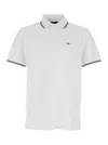 Emporio Armani White Polo Shirt With Logo Embroidered On The Front