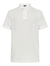 Emporio Armani Logo Embroidered Short-sleeved Polo Shirt In White