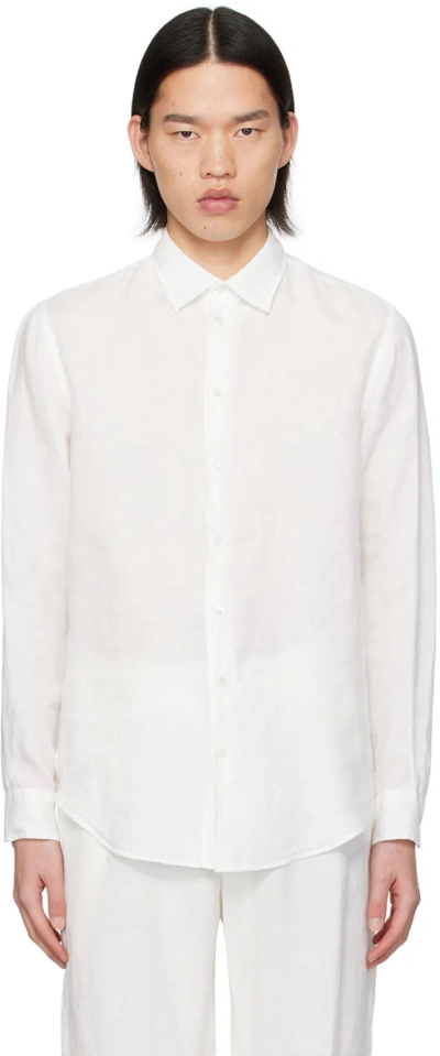 Emporio Armani White Semi-sheer Shirt