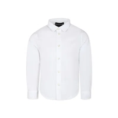 Emporio Armani Kids' White Shirt For Boy