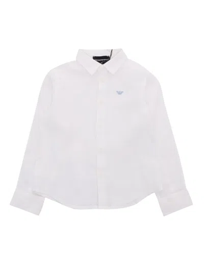 Emporio Armani Kids' White Shirt With Logo
