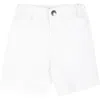 EMPORIO ARMANI WHITE SHORTS FOR BABY BOY WITH EAGLE