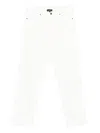 Emporio Armani Trousers With Belt Loops And Five Pockets In White