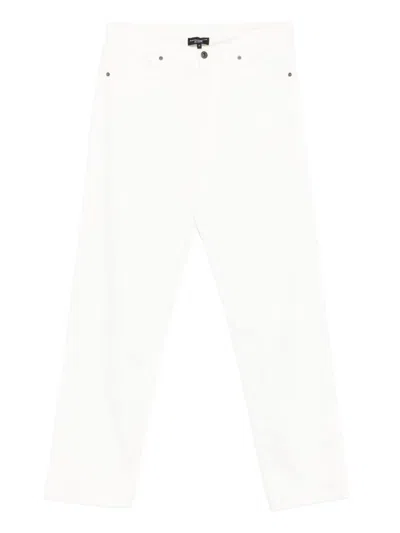 EMPORIO ARMANI EMPORIO ARMANI WHITE SILK NYLON JEANS