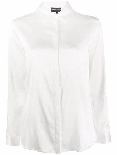 EMPORIO ARMANI WHITE SILK SHIRT