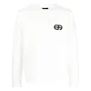Emporio Armani Men's Logo Cotton Sweatshirt In White
