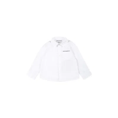 Emporio Armani White T-shirt For Baby Boy With Logo