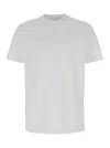 Emporio Armani White T-shirt With Logo On The Front Tone-on-tone In Cotton Man In White