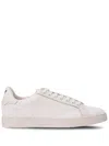 Emporio Armani White Trainers With Textured Upper And Rubber Sole
