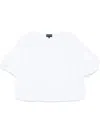 Shop Emporio Armani White Twist-detailed Top