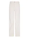 Emporio Armani Mid-rise Wide-leg Denim Jeans With Belt Loops In Neutral