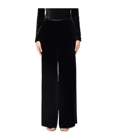 Emporio Armani Wide-leg Casual Pants In Blau
