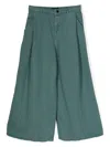 Emporio Armani Wide-leg Cotton Trousers In 0635