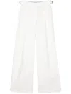 Emporio Armani Wide Leg Cotton Trousers