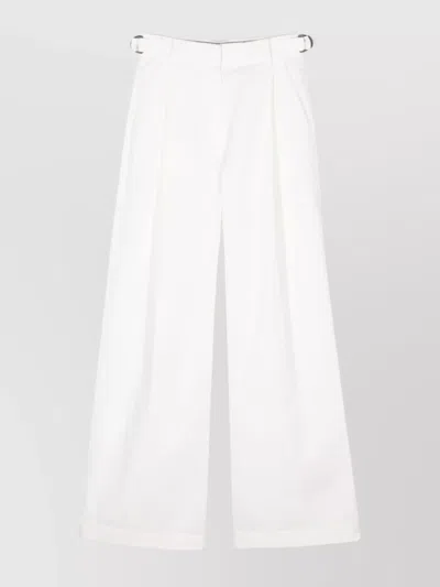 Emporio Armani High-waist Palazzo Pants In White